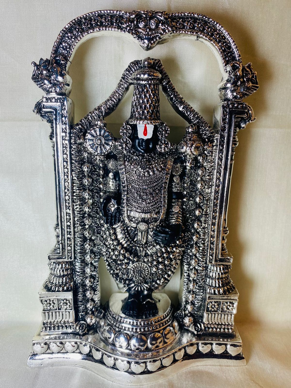 Silver murti 92.5 gold finishing 
