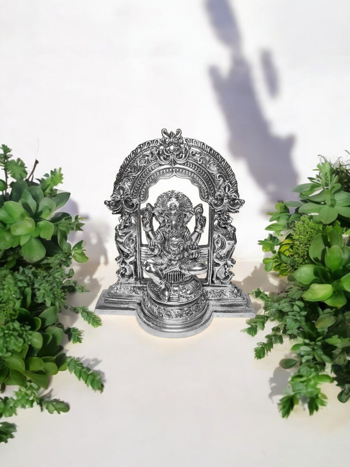 Silver murti 92.5 gold finishing 